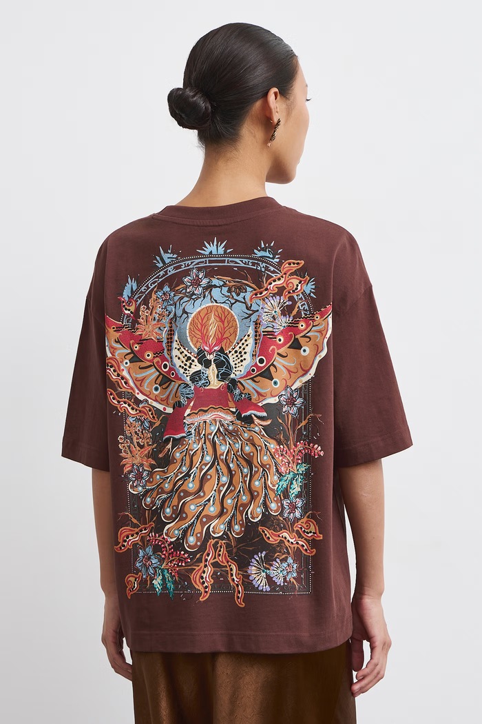 T-shirt damski bawełniany Medicine RW26-TSD852 brązowy