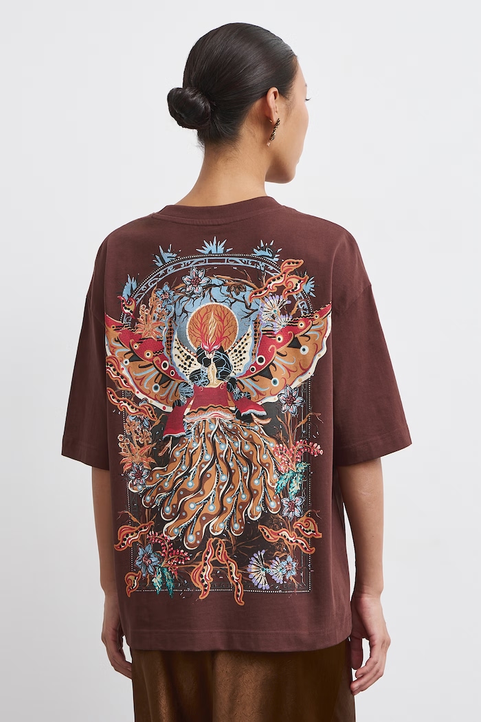 T-shirt damski bawełniany Medicine RW26-TSD852 brązowy