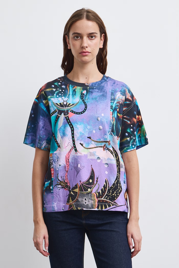Medicine T-shirt damski bawełniany RW26-TSD855 multicolor RW26