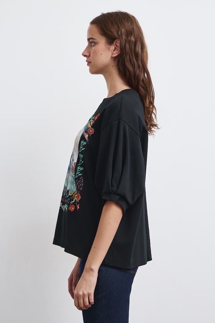 Odzież Medicine T-shirt damski bawełniany RW26-TSD856 czarny