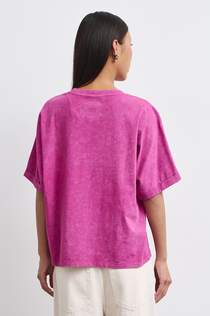 T-shirt damski bawełniany Medicine RW26-TSD858 fioletowy