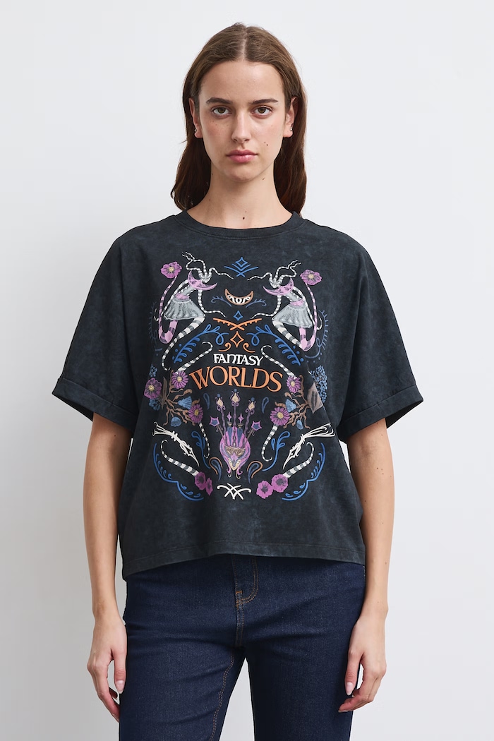 Medicine T-shirt damski bawełniany RW26-TSD858 szary RW26