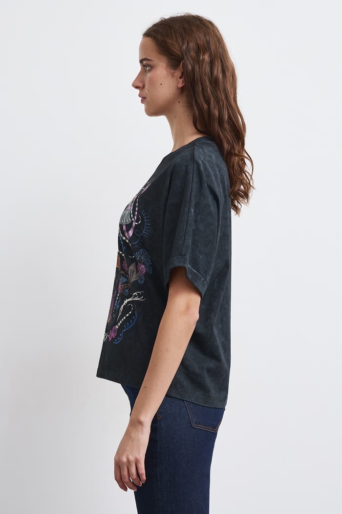 Odzież Medicine T-shirt damski bawełniany RW26-TSD858 szary