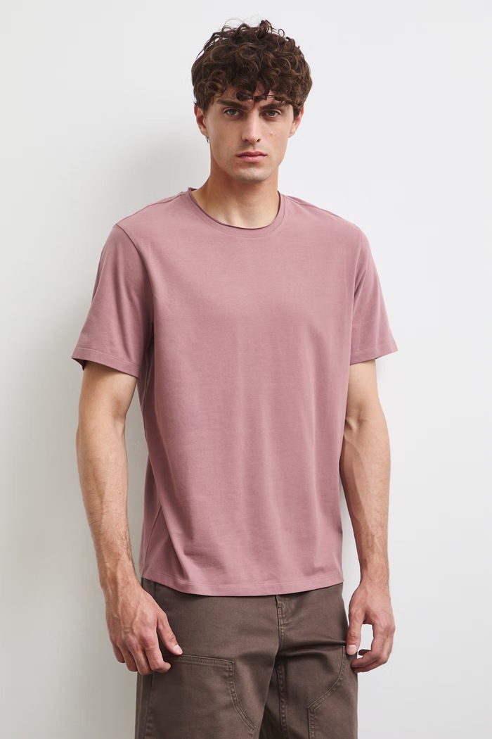 Medicine T-shirt męski bawełniany z elastanem RW26-TSM013 różowy RW26