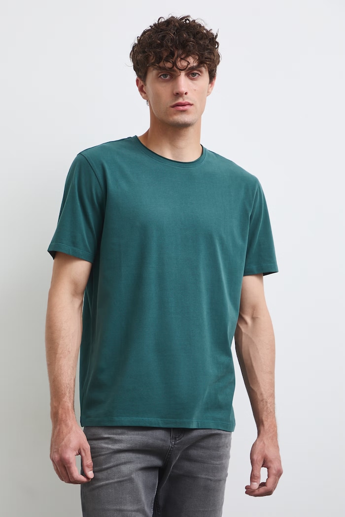 Medicine T-shirt męski bawełniany z elastanem RW26-TSM013 zielony RW26