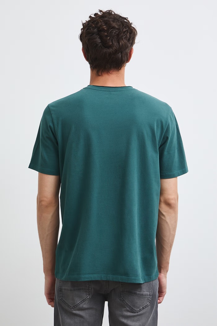 Odzież Medicine T-shirt męski bawełniany z elastanem RW26-TSM013 zielony