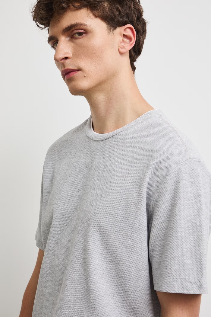 Medicine T-shirt męski z bawełną szary RW26-TSM031