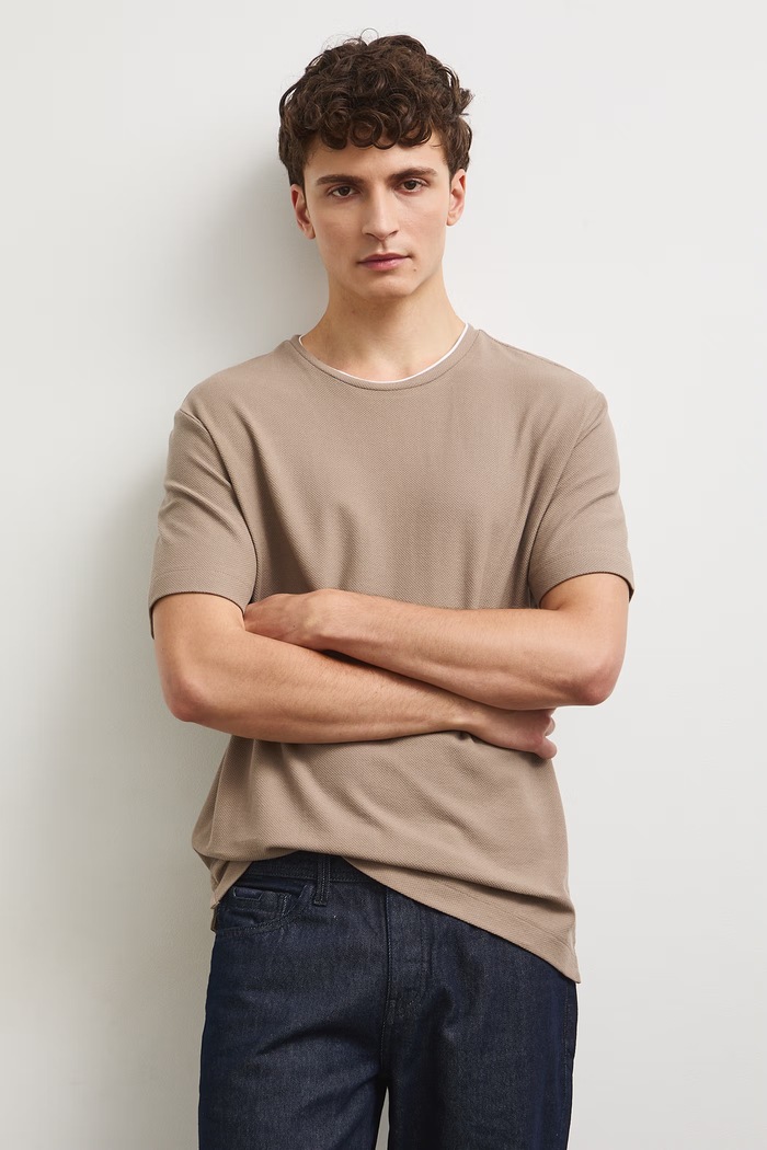 Medicine T-shirt męski bawełniany RW26-TSM031 brązowy RW26