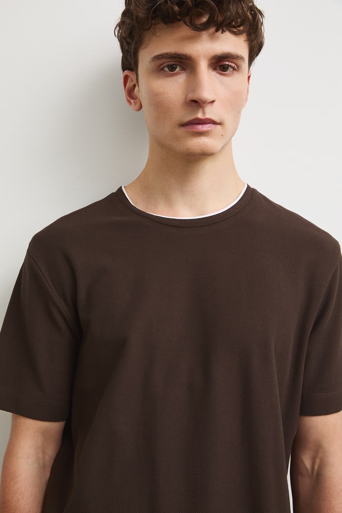 Medicine T-shirt męski bawełniany brązowy RW26-TSM031