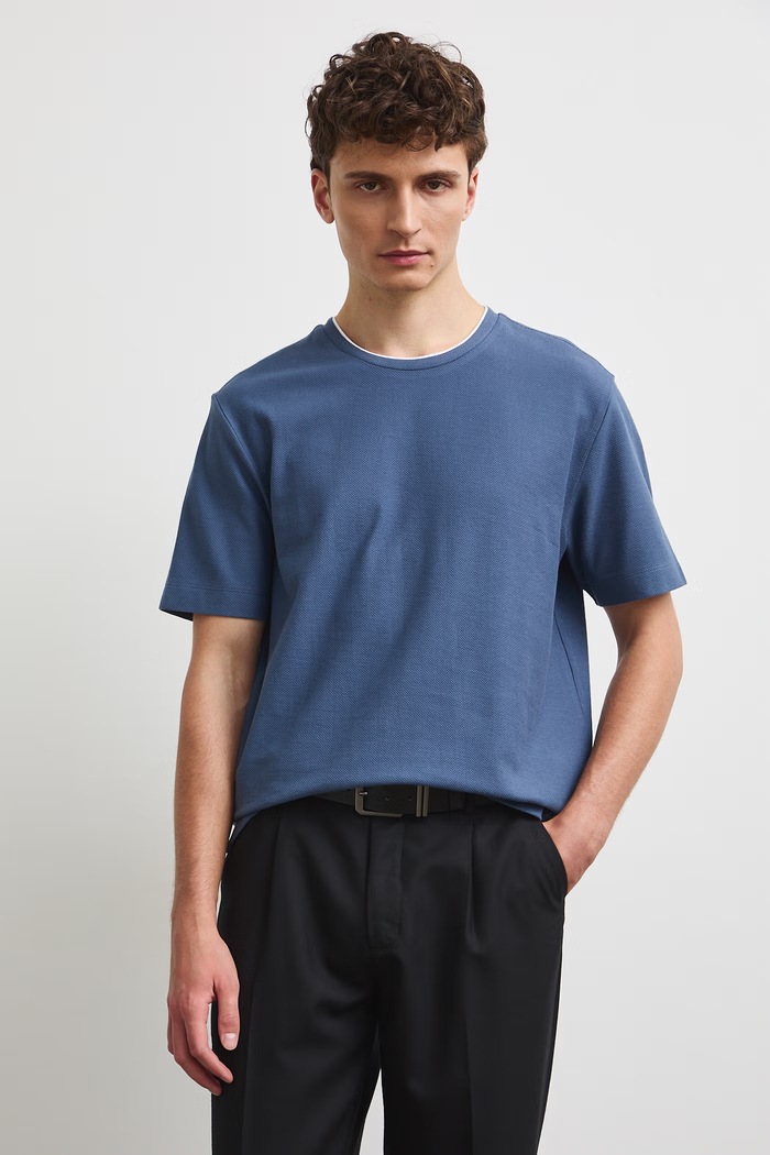 Medicine T-shirt męski bawełniany RW26-TSM031 niebieski RW26