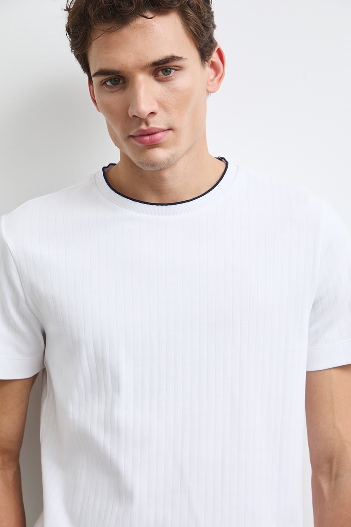 T-shirt męski bawełniany Medicine RW26-TSM053 biały