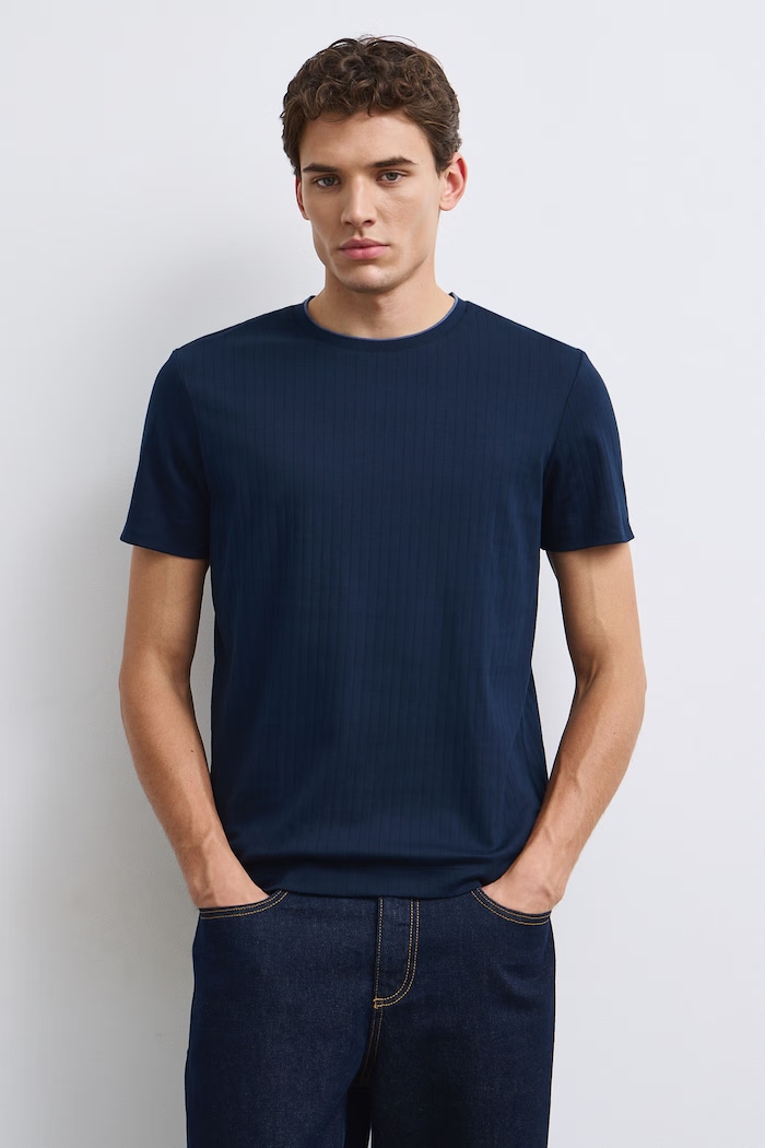 Medicine T-shirt męski bawełniany RW26-TSM053 granatowy RW26
