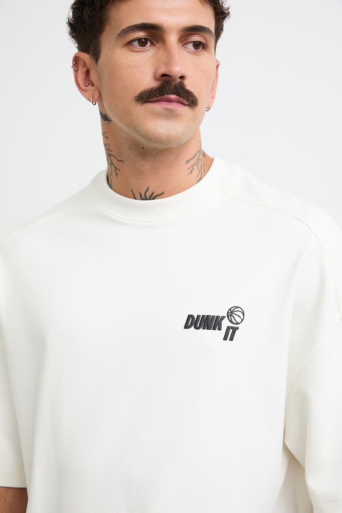 Medicine T-shirt męski z bawełną biały RW26-TSM111