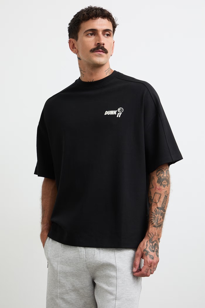 Medicine T-shirt męski z bawełną RW26-TSM111 czarny RW26