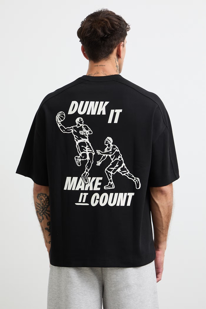 Odzież Medicine T-shirt męski z bawełną RW26-TSM111 czarny
