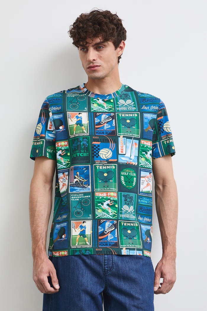 Medicine T-shirt męski bawełniany z elastanem RW26-TSM115 zielony RW26