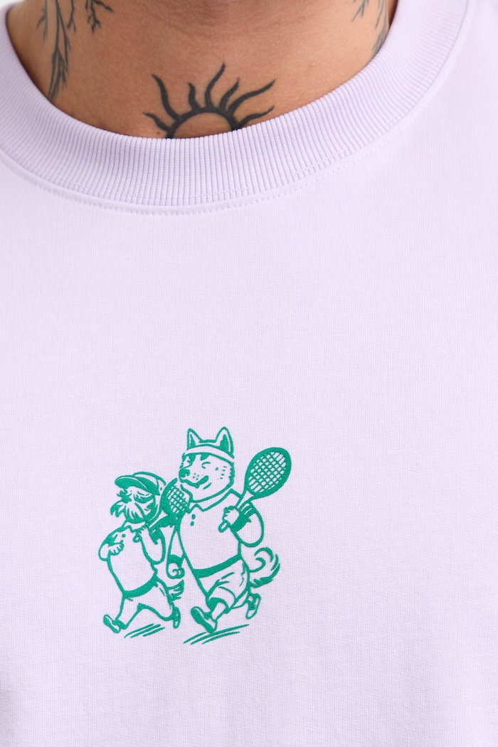 T-shirt męski bawełniany z nadrukiem RW26-TSM118 fioletowy