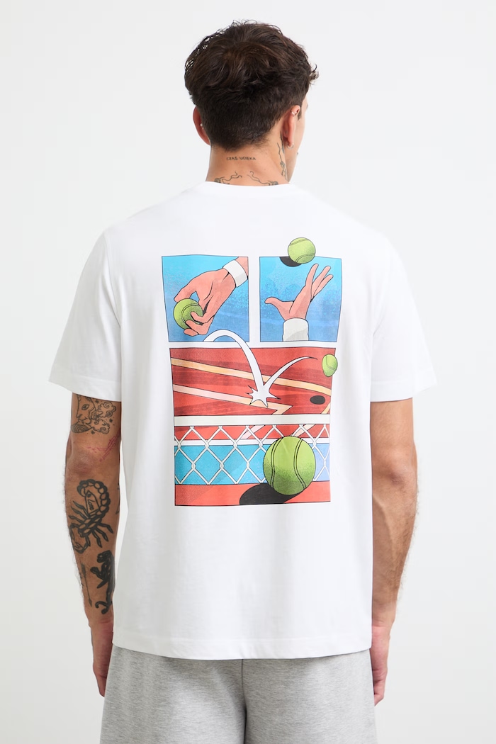 T-shirt męski bawełniany z nadrukiem RW26-TSM120 biały RW26