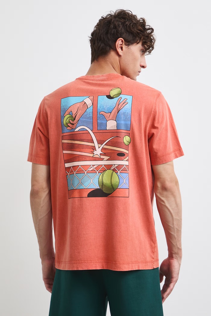 Medicine T-shirt męski bawełniany RW26-TSM120 pomarańczowy RW26