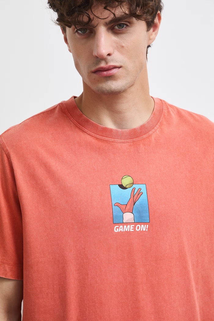 Medicine T-shirt męski bawełniany pomarańczowy RW26-TSM120