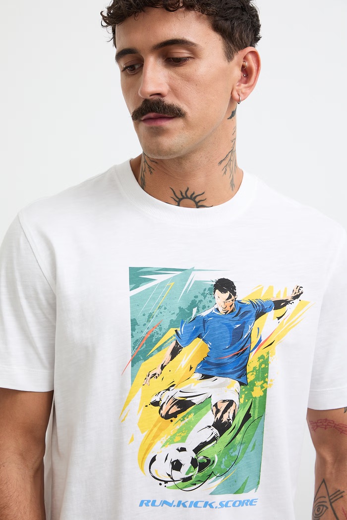 Medicine T-shirt męski bawełniany biały RW26-TSM124