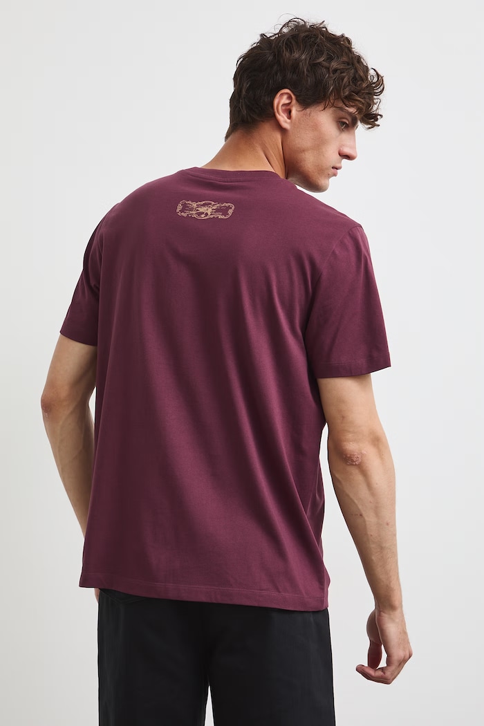 Odzież Medicine T-shirt męski bawełniany RW26-TSM200 bordowy