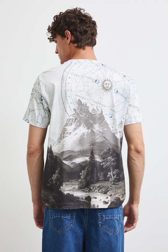 Odzież Medicine T-shirt męski bawełniany RW26-TSM201 beżowy