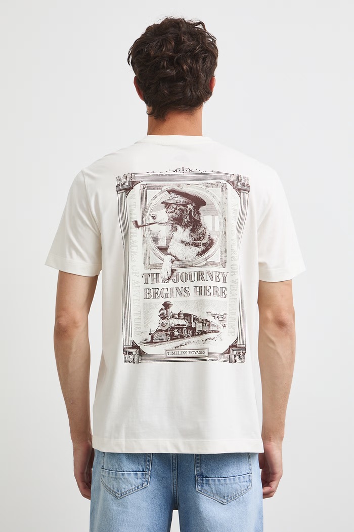 Odzież Medicine T-shirt męski bawełniany RW26-TSM202 beżowy
