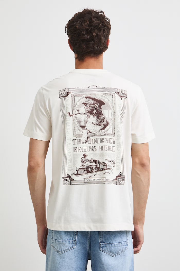 Odzież Medicine T-shirt męski bawełniany RW26-TSM202 beżowy