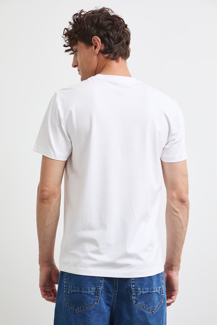 Odzież Medicine T-shirt męski bawełniany z elastanem RW26-TSM208 biały