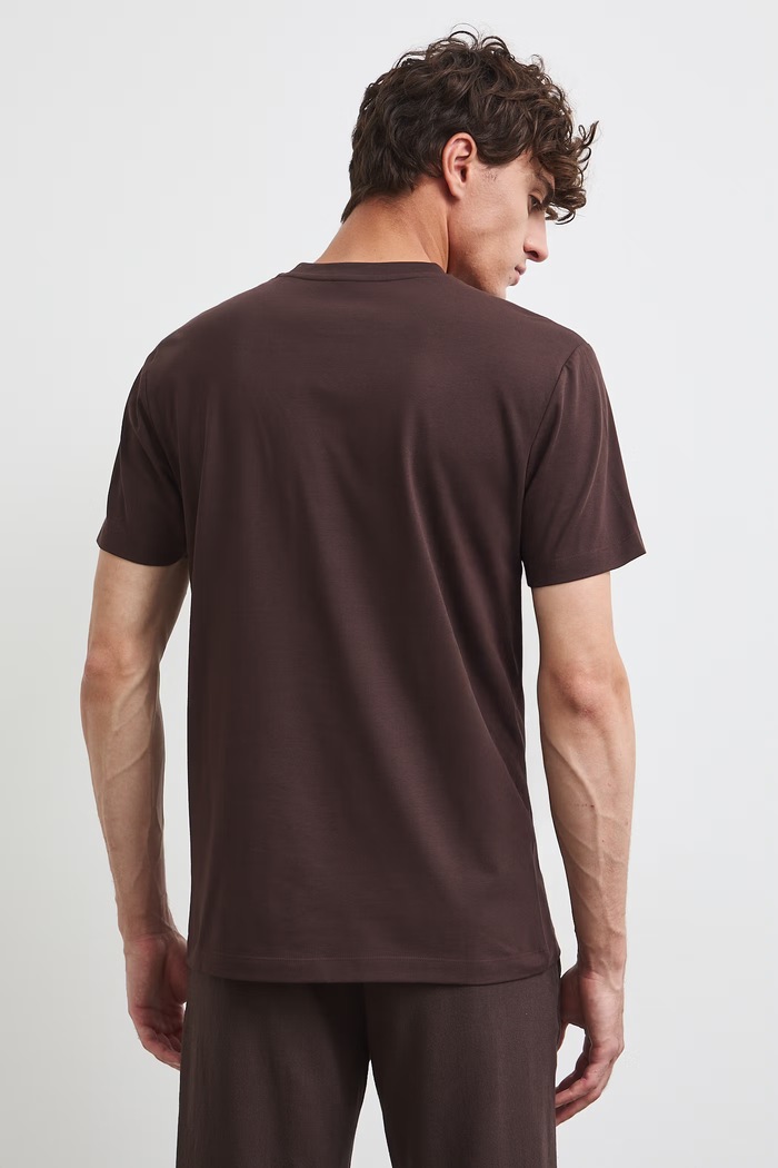 Odzież Medicine T-shirt męski bawełniany z elastanem RW26-TSM208 brązowy