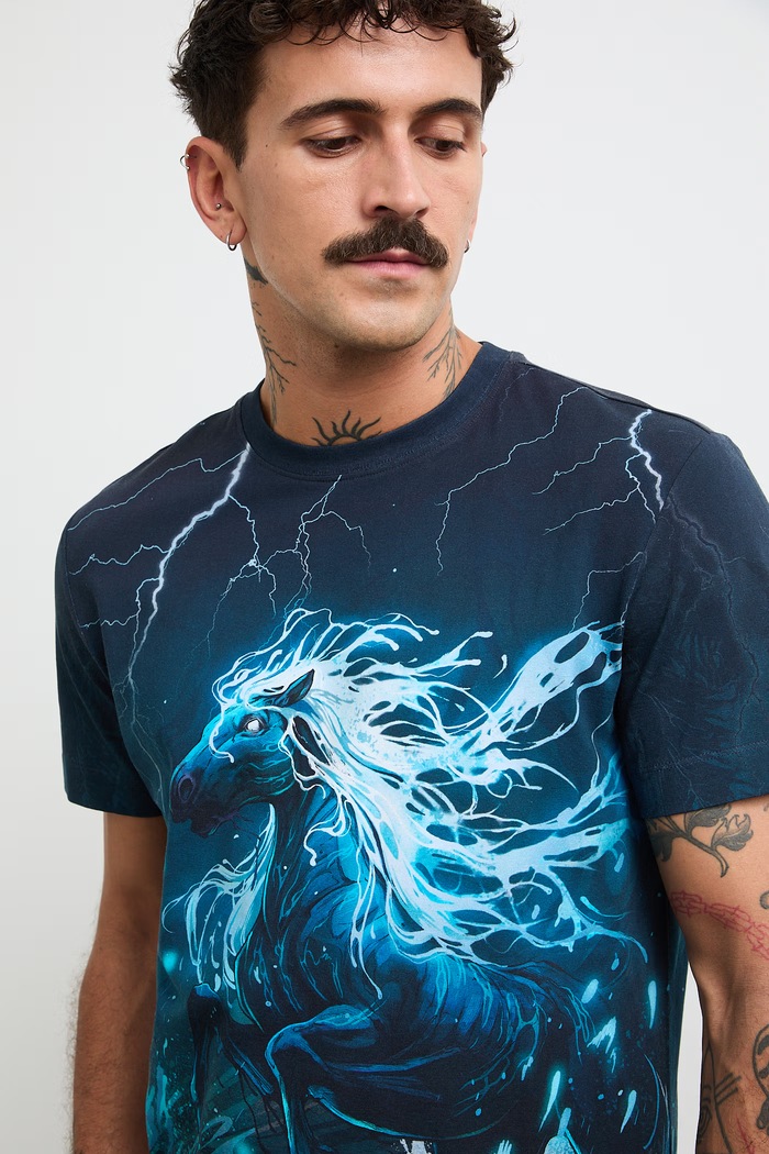 Medicine t-shirt ανδρικό βαμβακερό με ελαστάν RW26-TSM250 τιρκουάζ