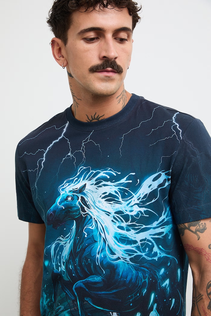 Medicine t-shirt ανδρικό βαμβακερό με ελαστάν RW26-TSM250 τιρκουάζ