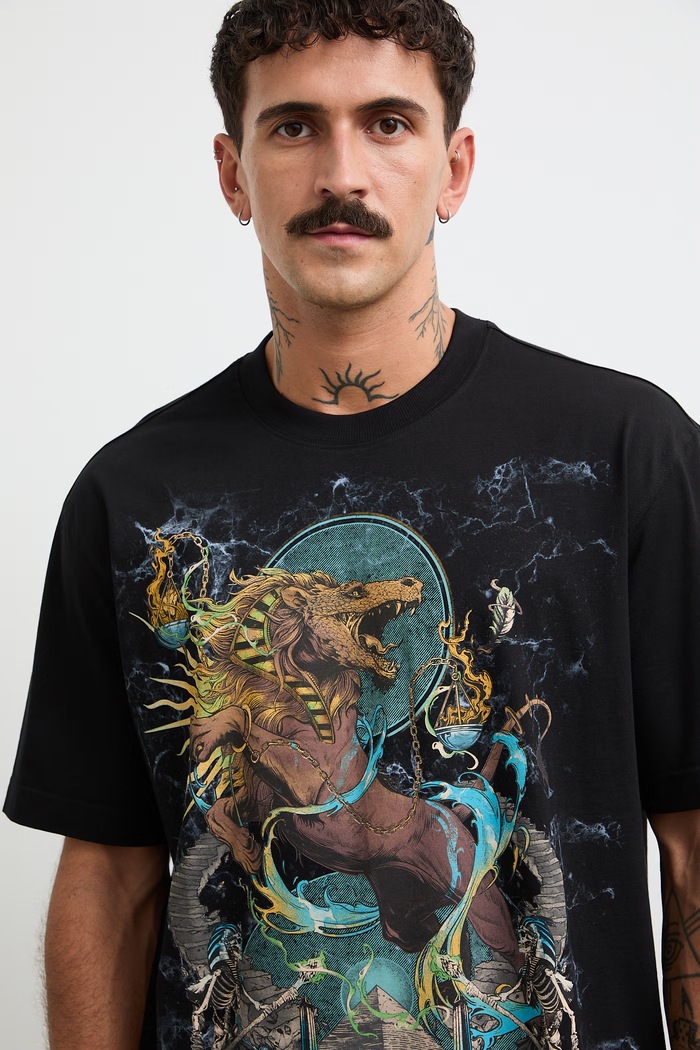 Medicine t-shirt ανδρικό βαμβακερό RW26-TSM251 μαύρο