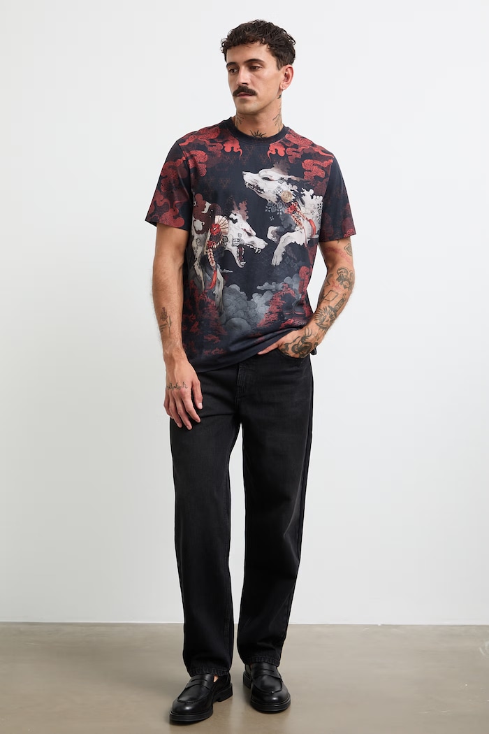 Ρούχα Medicine t-shirt ανδρικό βαμβακερό RW26-TSM255 πολύχρωμο