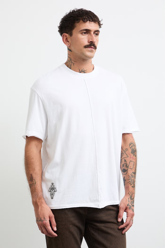 Medicine t-shirt ανδρικό βαμβακερό RW26-TSM256 λευκό RW26