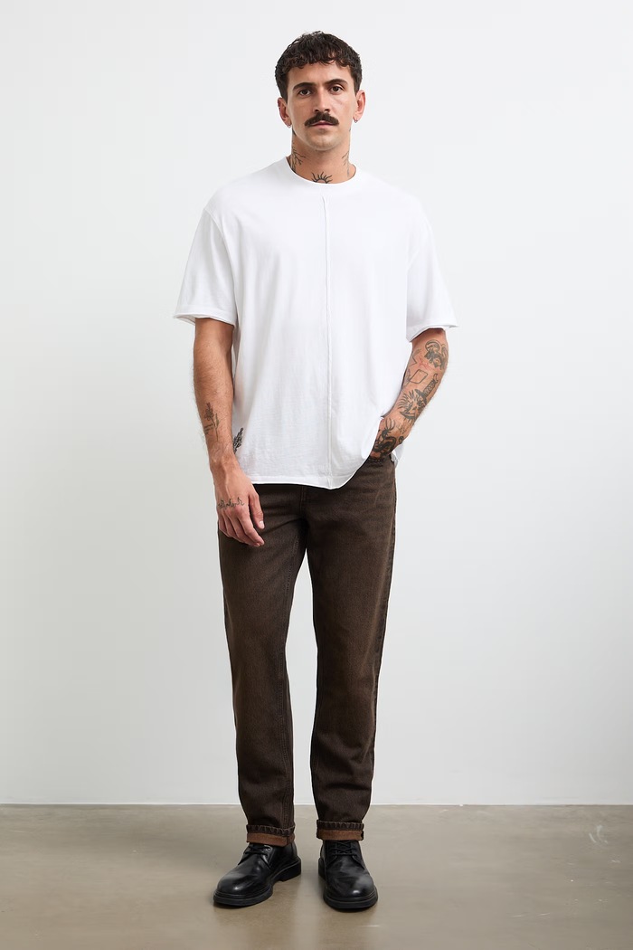 Ρούχα Medicine t-shirt ανδρικό βαμβακερό RW26-TSM256 λευκό