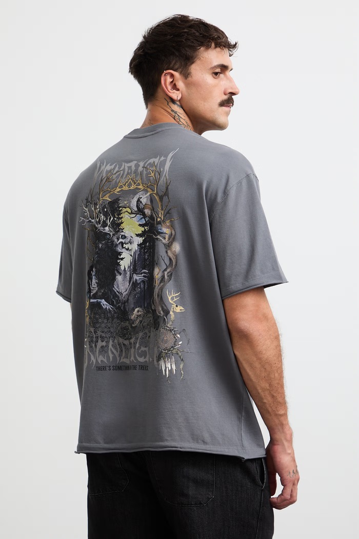 Medicine t-shirt ανδρικό βαμβακερό RW26-TSM256 γκρί RW26