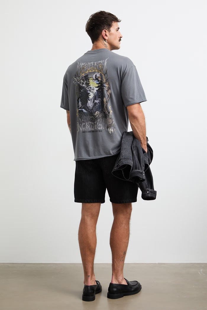 Ρούχα Medicine t-shirt ανδρικό βαμβακερό RW26-TSM256 γκρί