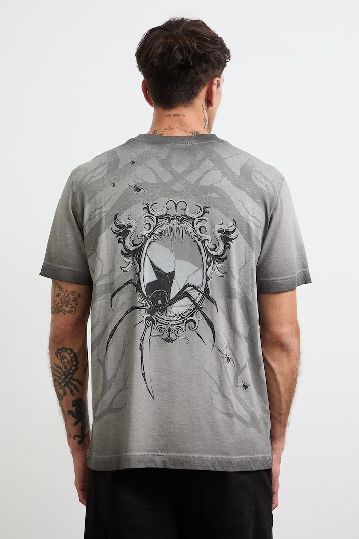 Medicine t-shirt ανδρικό βαμβακερό γκρί RW26-TSM258