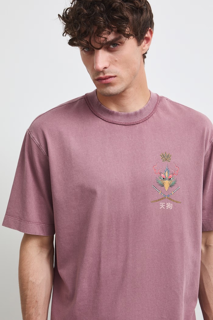 Medicine t-shirt ανδρικό βαμβακερό RW26-TSM262 μπορντό