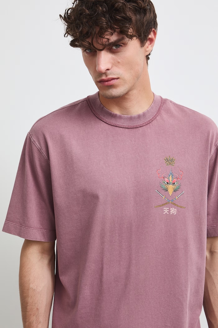Medicine t-shirt ανδρικό βαμβακερό RW26-TSM262 μπορντό