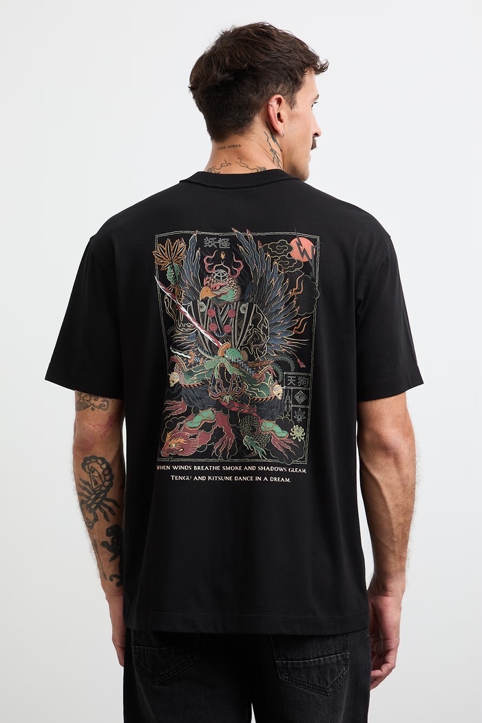Medicine t-shirt ανδρικό βαμβακερό μαύρο RW26-TSM262