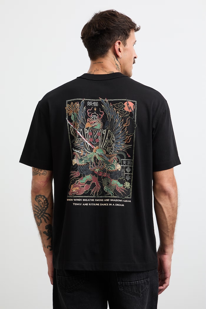 Medicine t-shirt ανδρικό βαμβακερό μαύρο RW26-TSM262