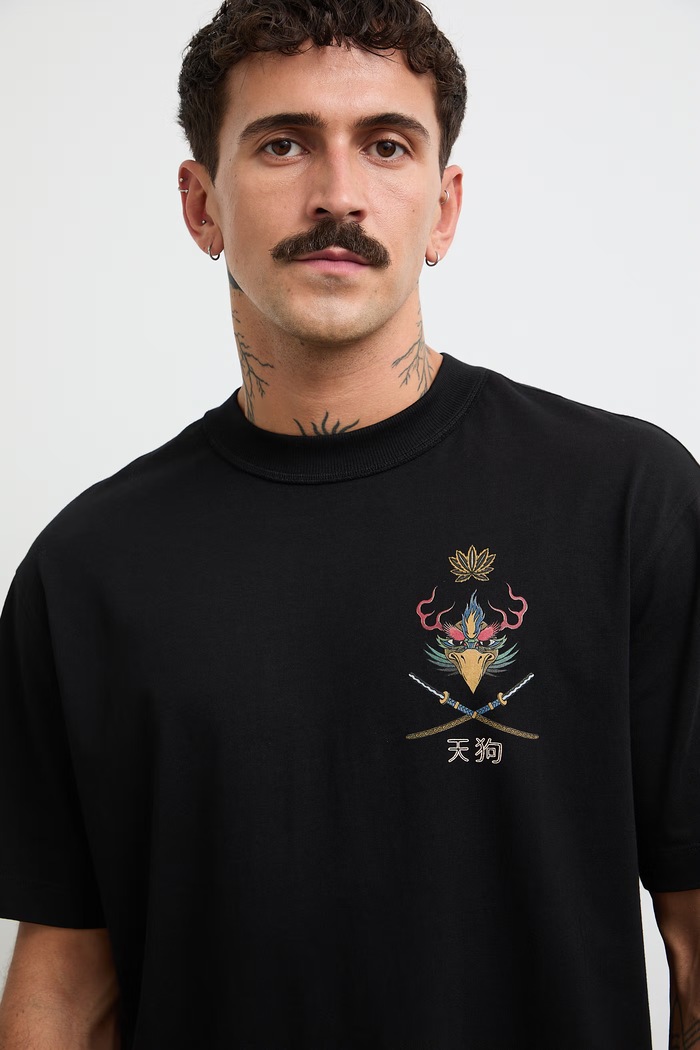 Medicine t-shirt ανδρικό βαμβακερό RW26-TSM262 μαύρο