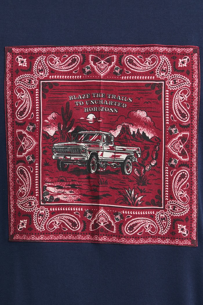 Medicine T-shirt męski bawełniany RW26-TSM301 granatowy