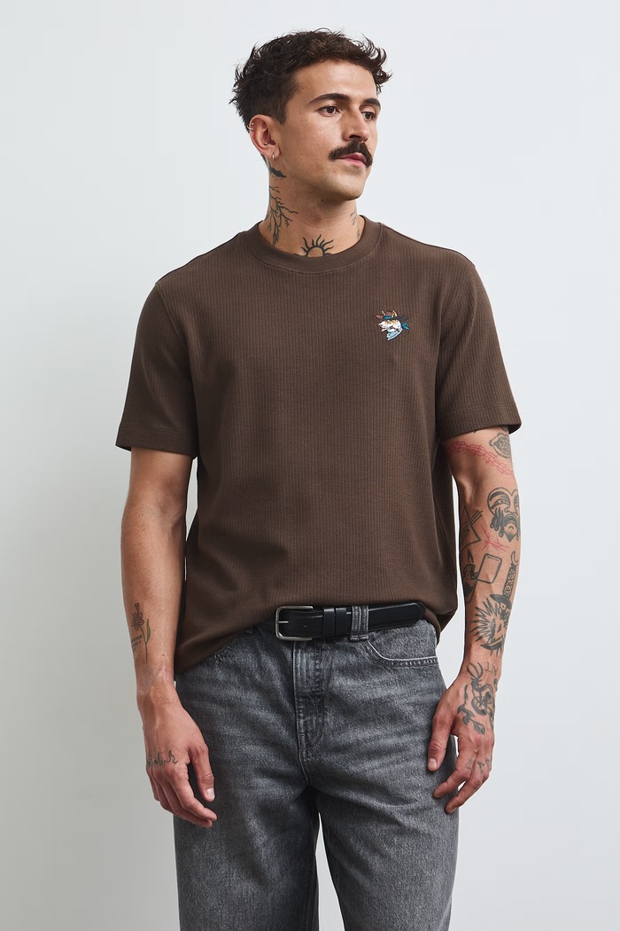Odzież Medicine T-shirt męski RW26-TSM303 brązowy