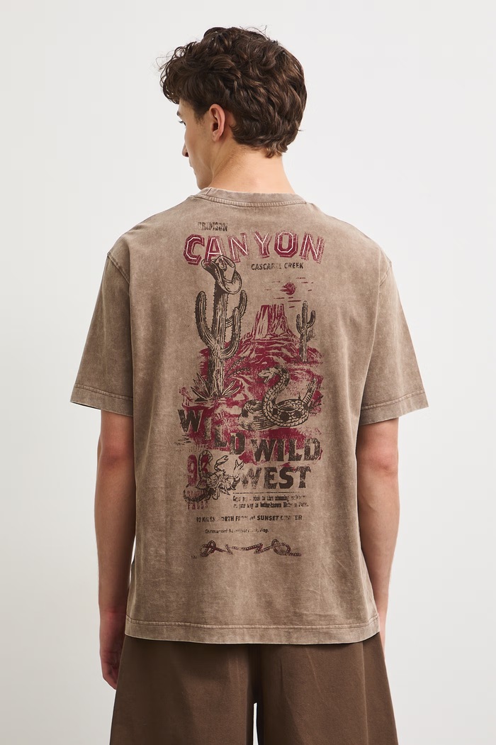 Medicine T-shirt męski bawełniany RW26-TSM304 brązowy RW26