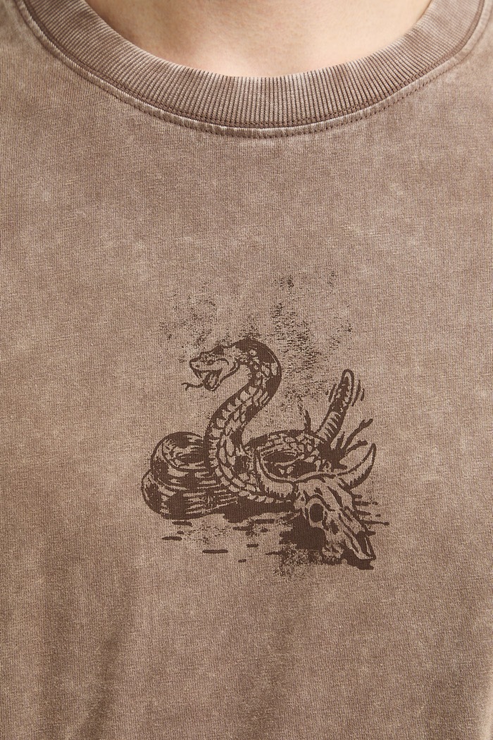 Medicine T-shirt męski bawełniany RW26-TSM304 brązowy