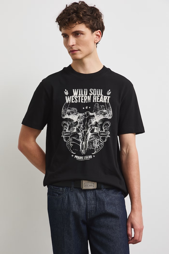 Medicine T-shirt męski bawełniany RW26-TSM305 czarny RW26